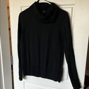 Talbots Black Cowl Neck Sweater